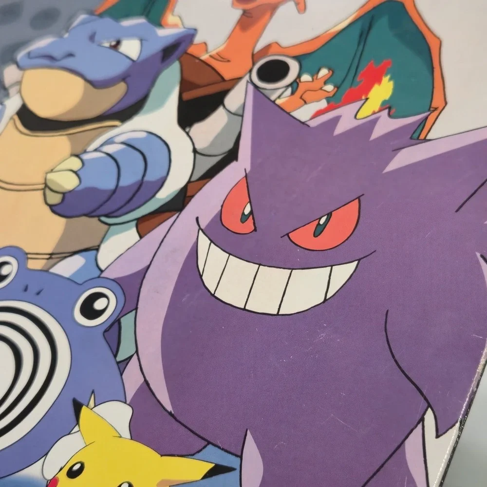 Vintage 1999 Pokemon Gotta Catch 'Em All School Folder Gengar Blastoise Nintendo